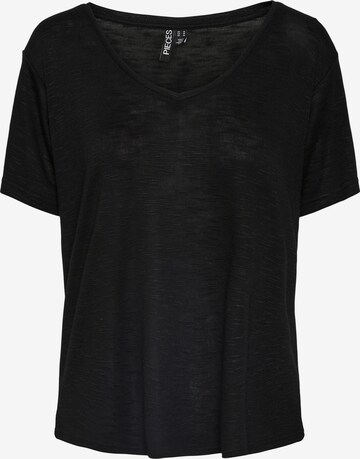 PIECES Shirt in Zwart: voorkant