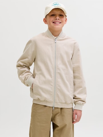 Veste mi-saison Jack & Jones Junior en beige : devant