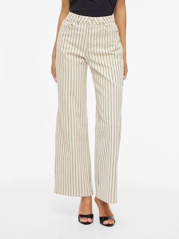 Wide Leg Jean 'VIChia' VILA en beige : devant