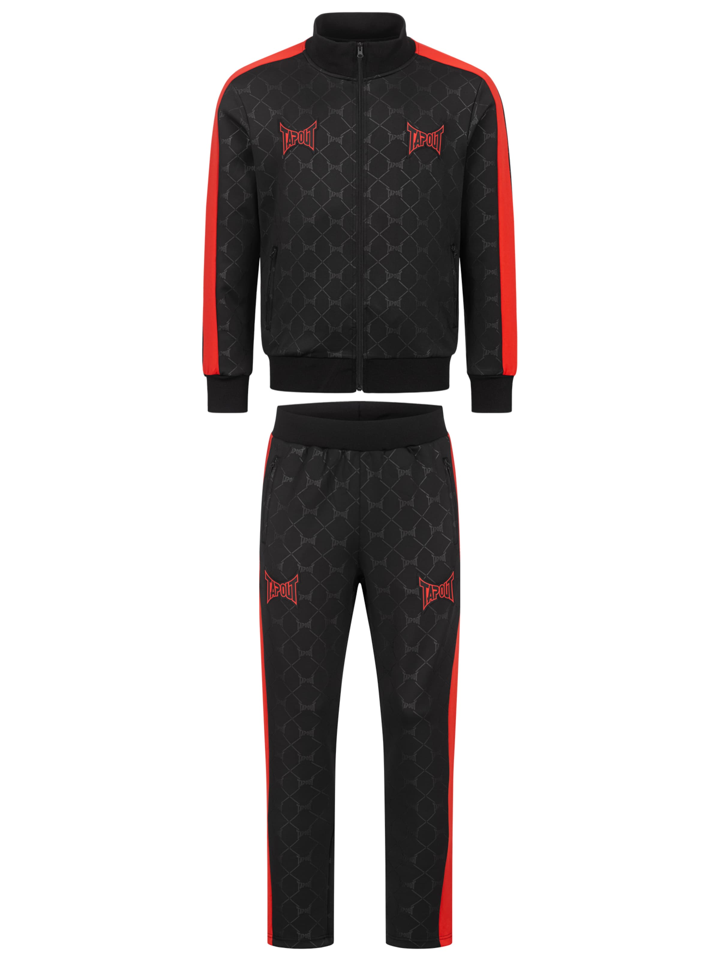 melns Tapout Treniņtērps 'Punkass Track': no priekšpuses