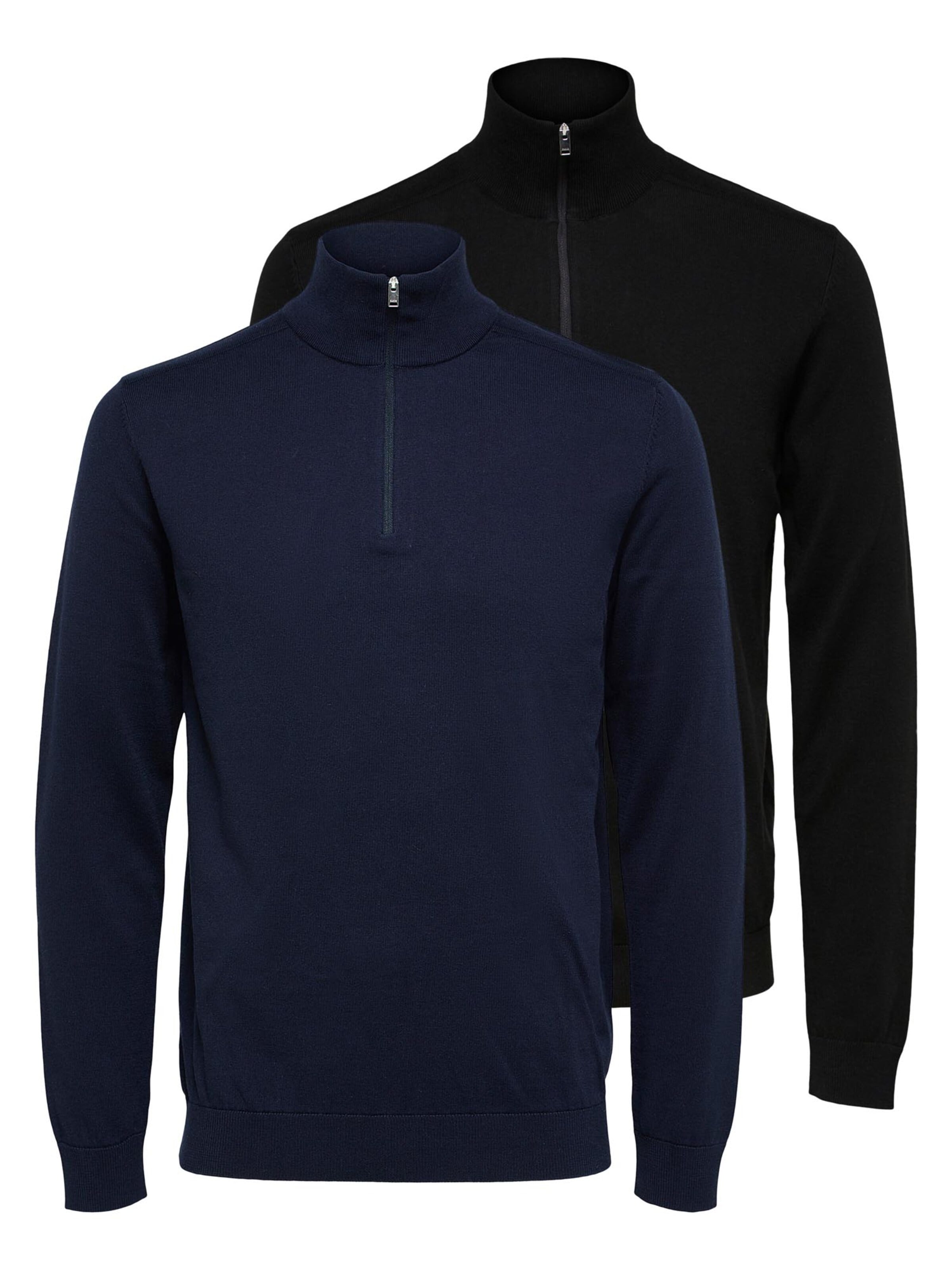 SELECTED Pullover 'Berg'‌‌‌‌ in S in schwarzmeliert, Produktansicht
