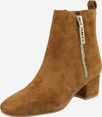 Bottines 'Saeda' GUESS en marron : devant