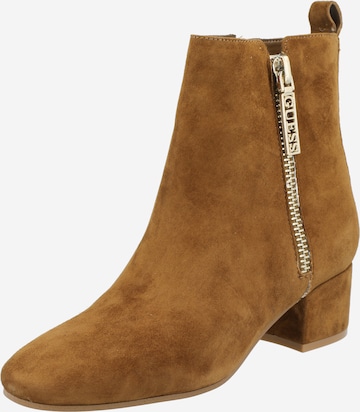 GUESS Ankle Boots 'Saeda' in Brown: front