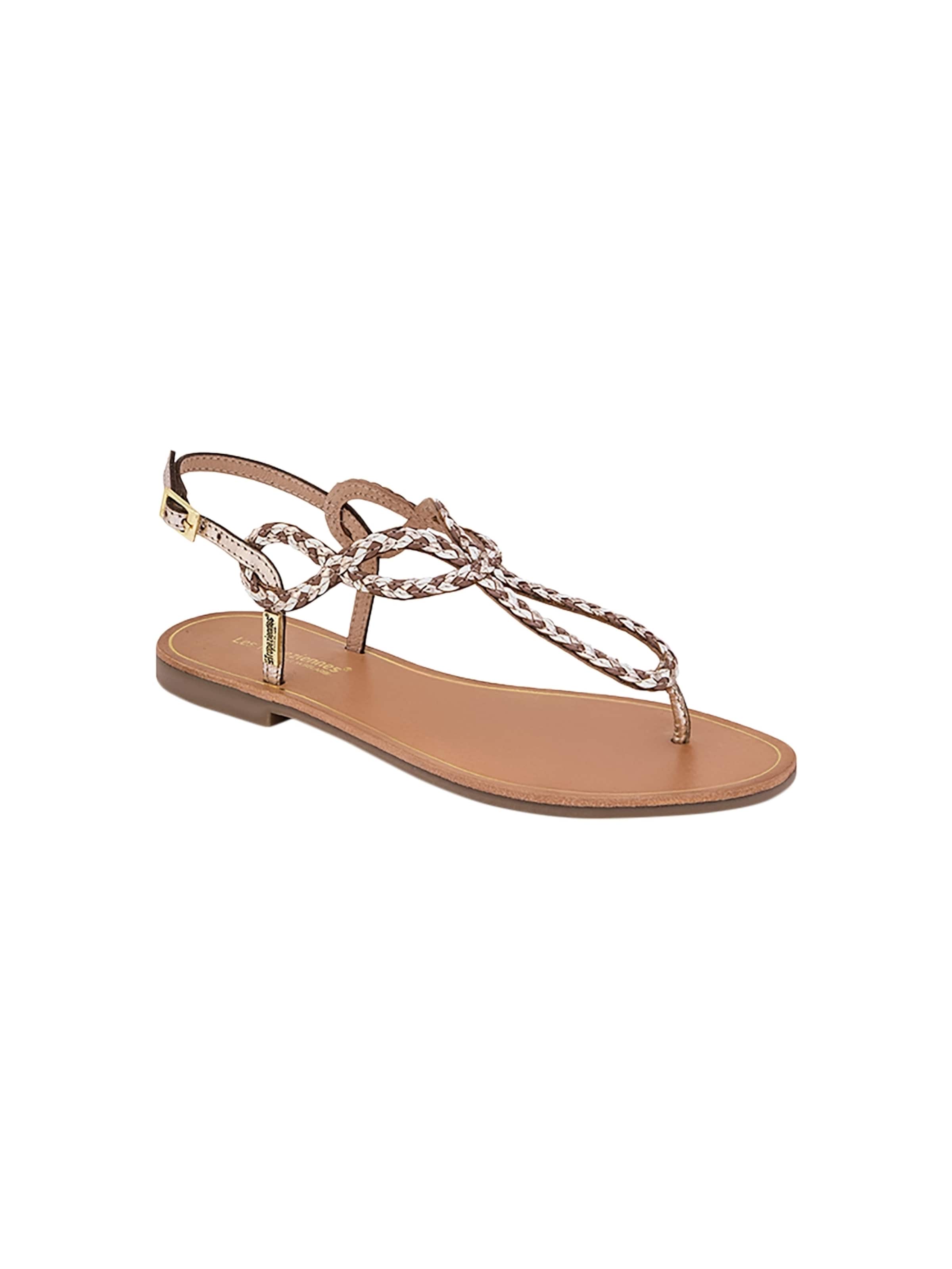 Les Tropéziennes Sandal 'Ledersandalen Les Homela' in Brown