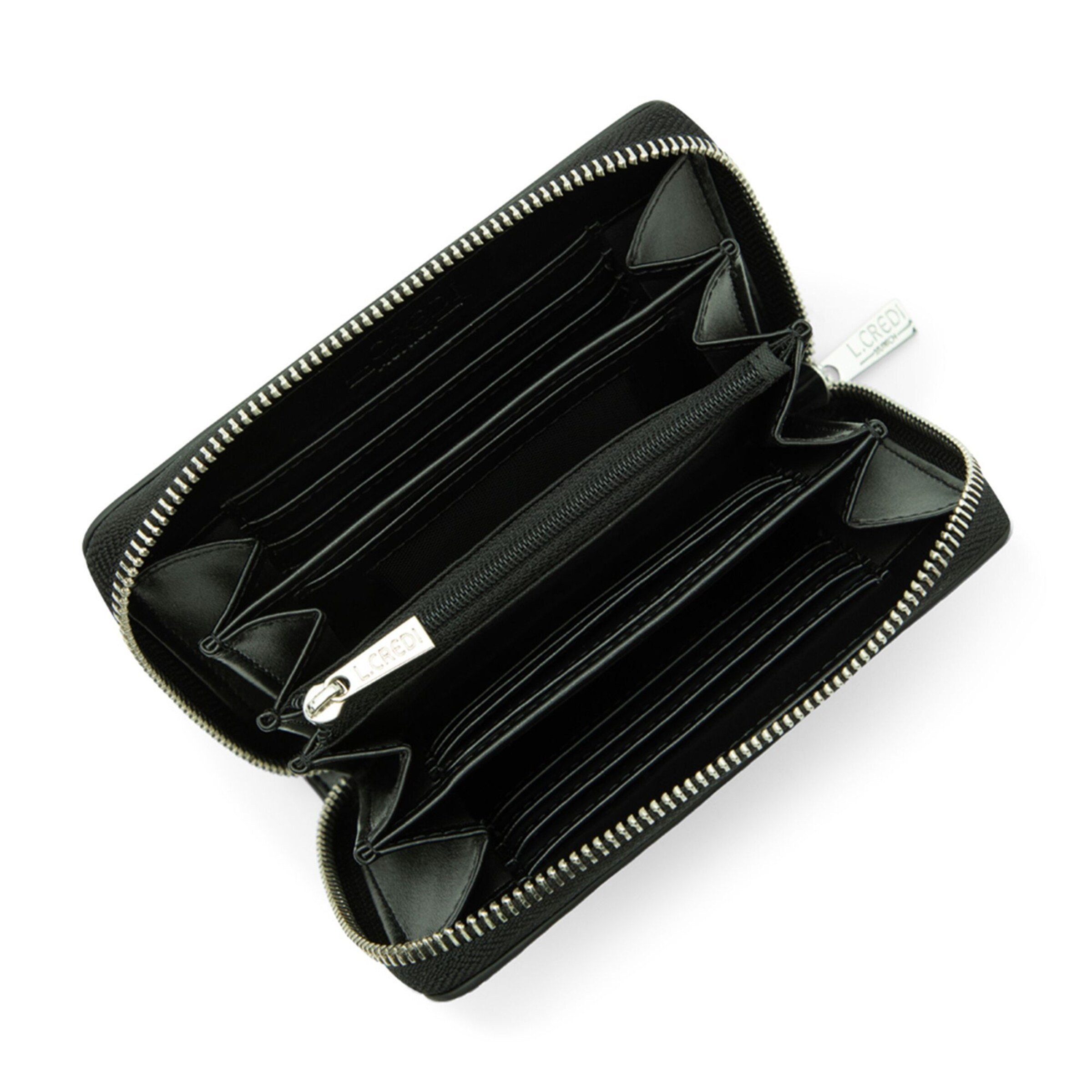 Portamonete 'Perla' di L.CREDI in nero