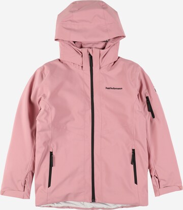 PEAK PERFORMANCE Outdoorová bunda – pink: přední strana