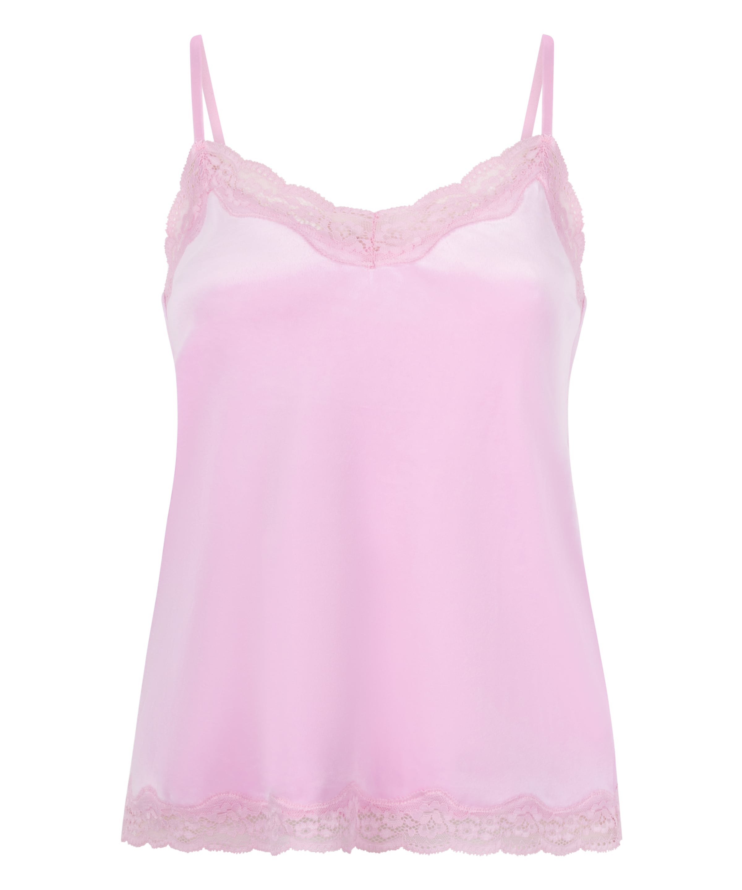 Hunkemöller Haut 'Cami' en rose, Vue avec produit