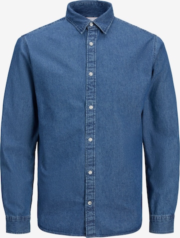 JACK & JONES Regular fit Overhemd 'TEXAS' in Blauw: voorkant
