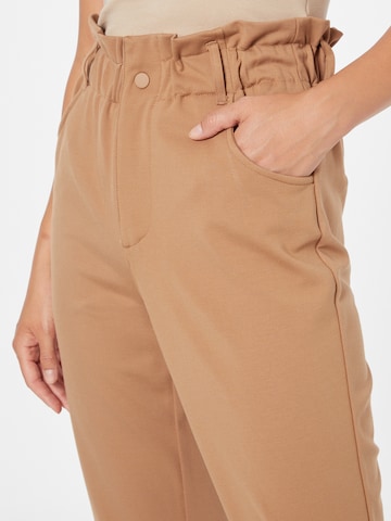 ONLY Tapered Pants 'POPTRASH-OVA' in Brown
