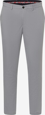 Finshley & Harding London Slim fit Chino Pants 'Kyle' in Grey: front