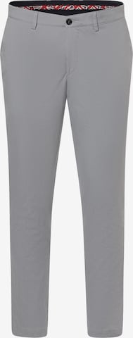 Finshley & Harding London Slimfit Chino 'Kyle' in Grijs: voorkant