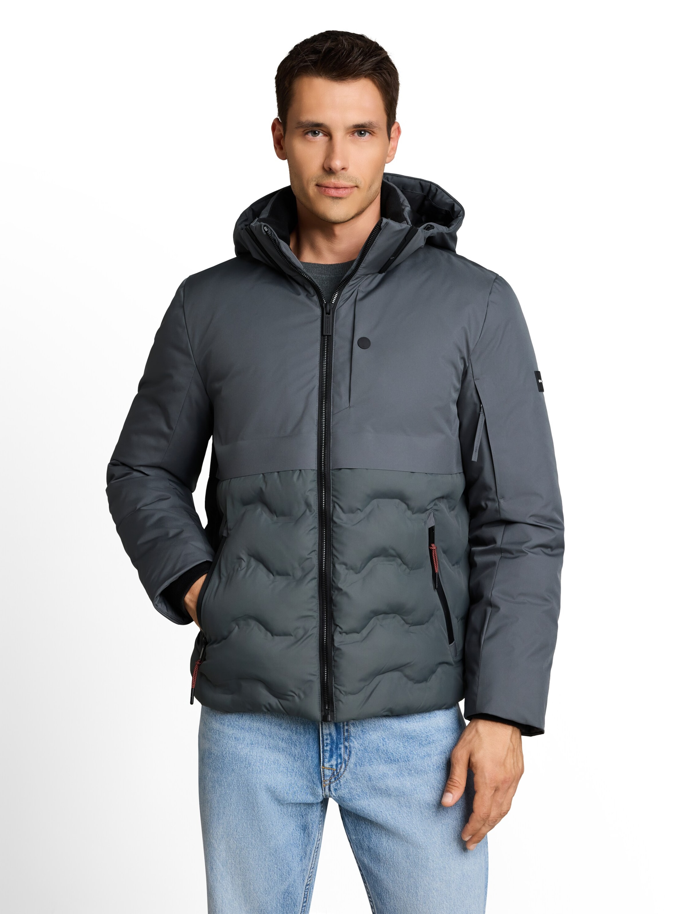 TOM TAILOR - Chaqueta de entretiempo en verde: frente