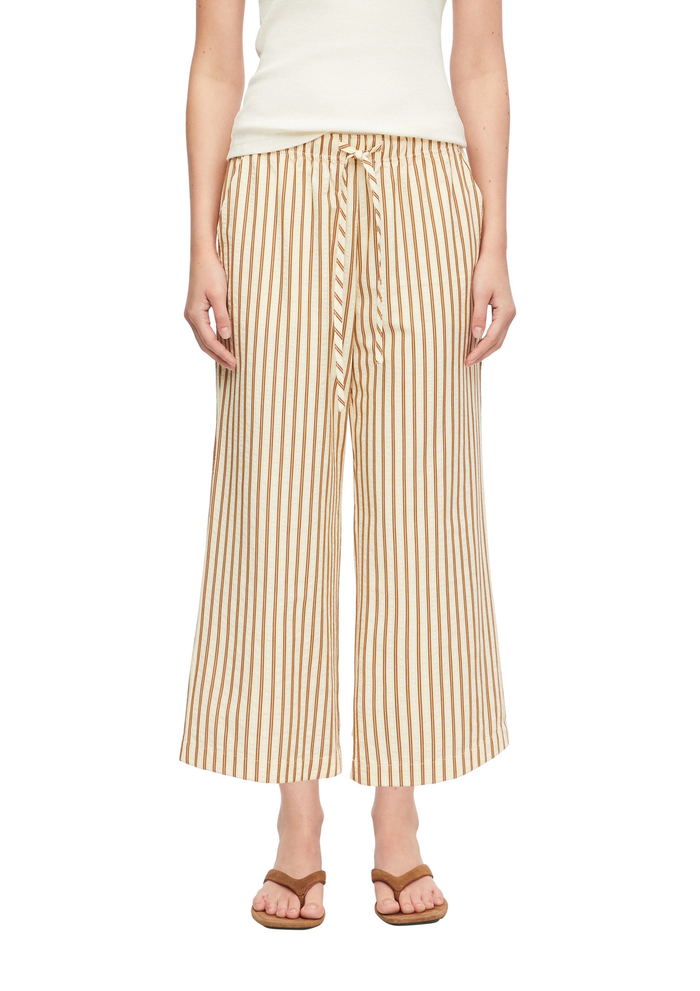 COMMA Loosefit Hose in Braun: Vorderseite