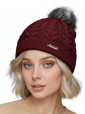Neverless Beanie '1975' in Red: front
