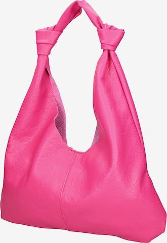 Borsa a spalla di Viola Castellani in rosa: frontale