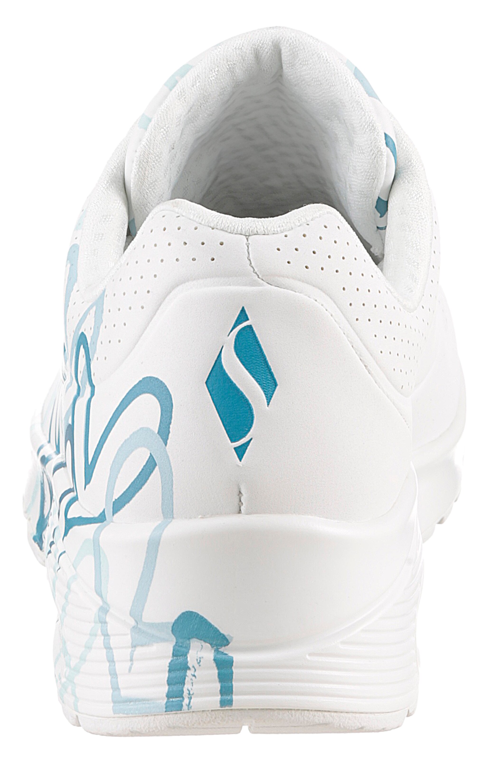 SKECHERS Platform trainers 'Uno - Spread The Love' in White