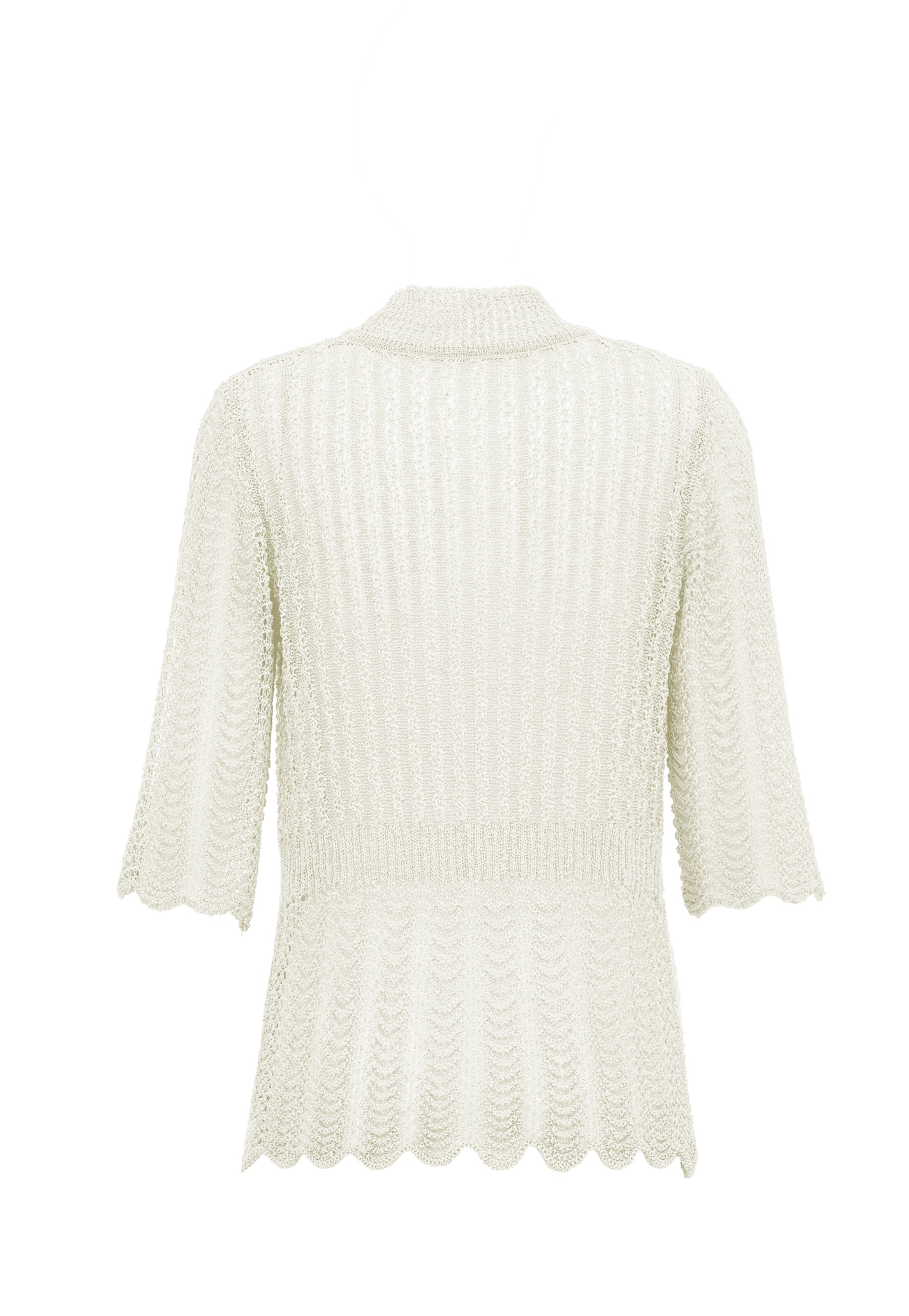 NAEMI Плетена жилетка в бяло