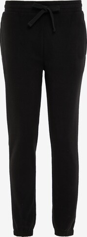 Threadbare Tapered Pants in Black: front