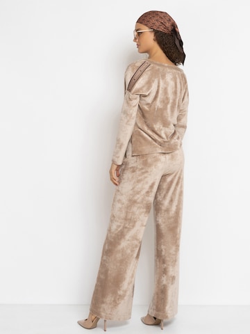 JIORO Blouse 'ESSENTIALS' in Beige
