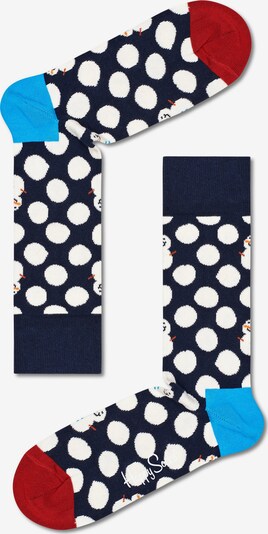 Happy Socks Chaussettes en bleu marine / bleu ciel / rouge / blanc, Vue avec produit