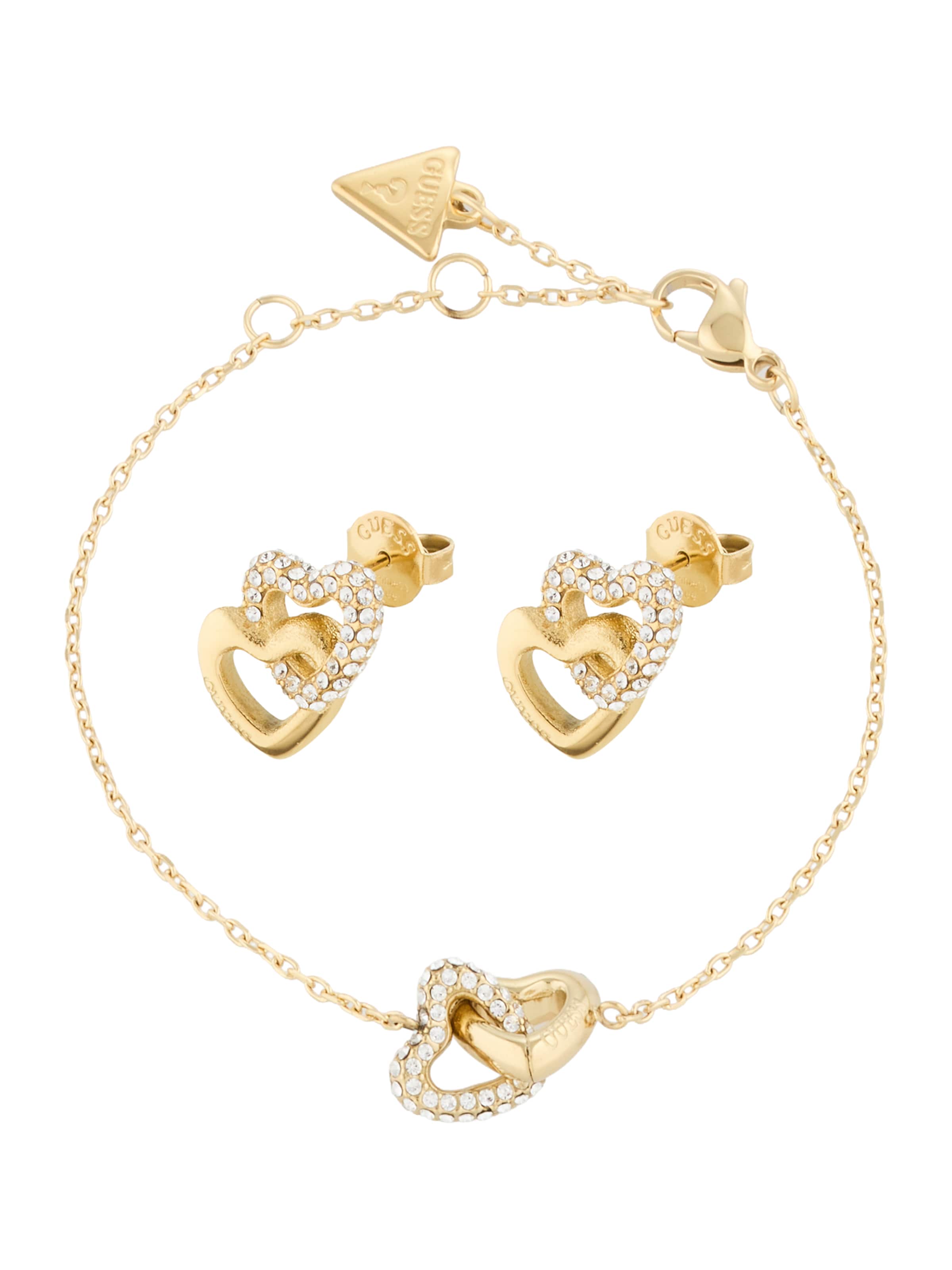 GUESS Jewelry Set in Gold: front