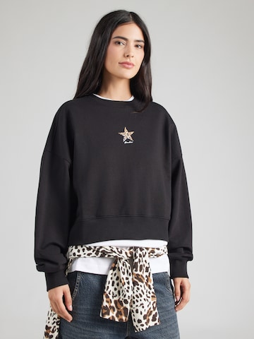 GUESS JEANS - Sudadera en negro: frente