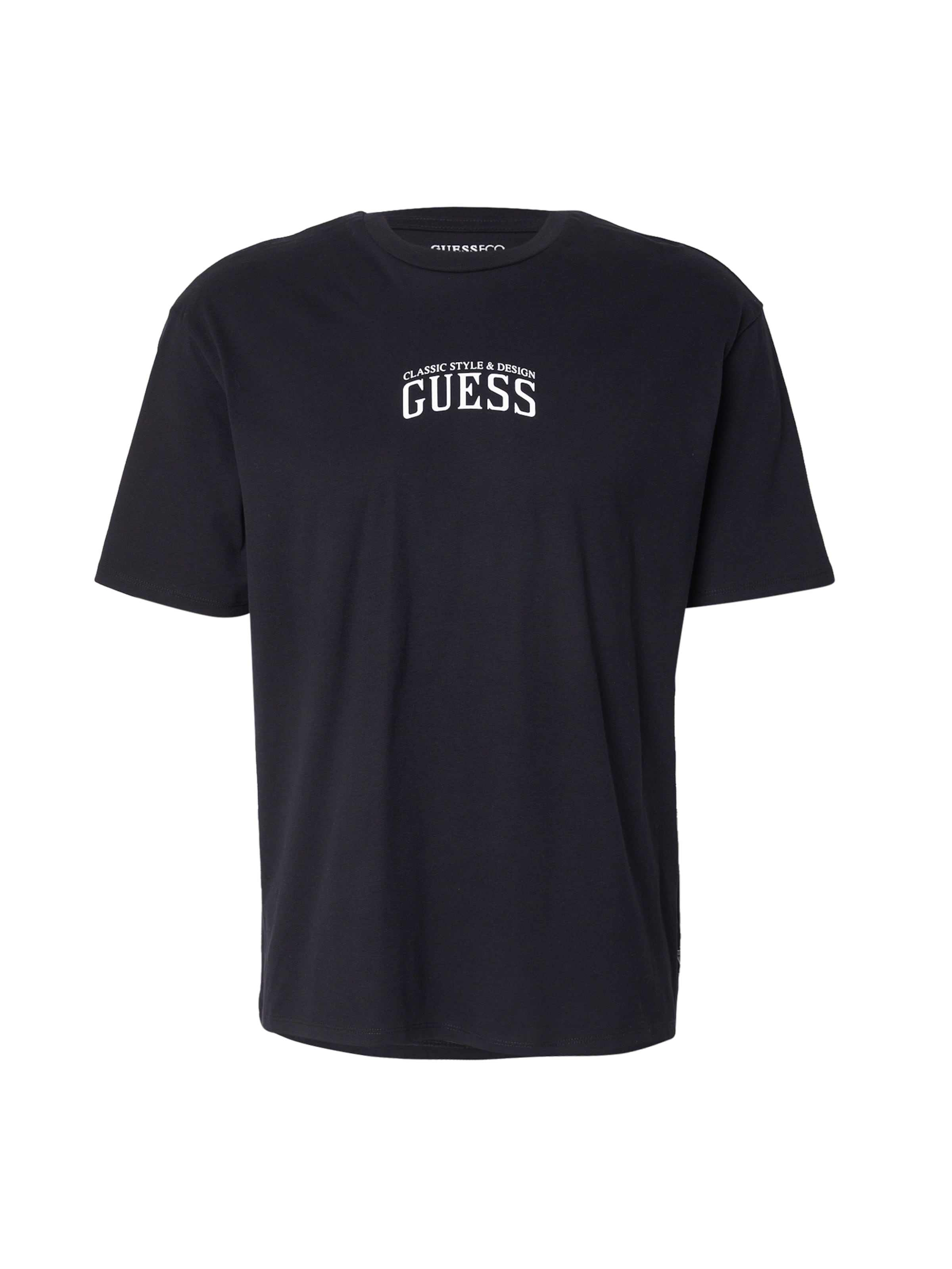 GUESS - Camiseta en blanco: frente
