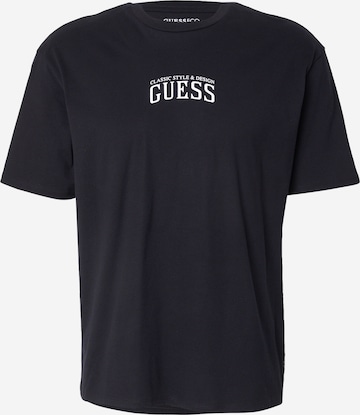 T-Shirt GUESS en blanc : devant