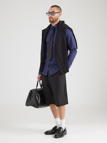 Calvin Klein Слим Рубашка в Синий