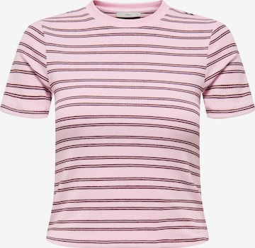 ONLY T-Shirt 'ONLLUPE' in Pink: Vorderseite