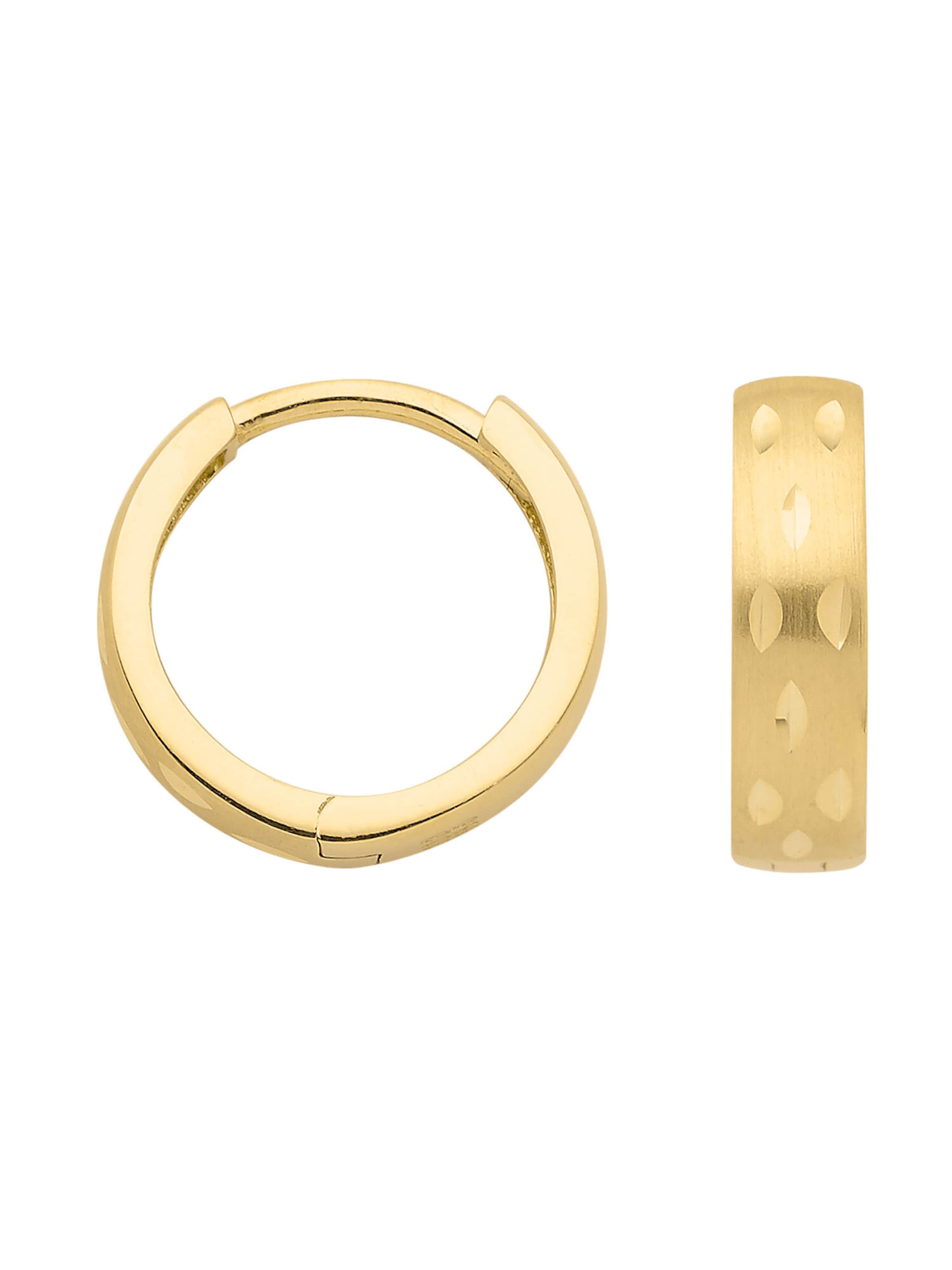 Adelia´s Creolen in Gold: Vorderseite