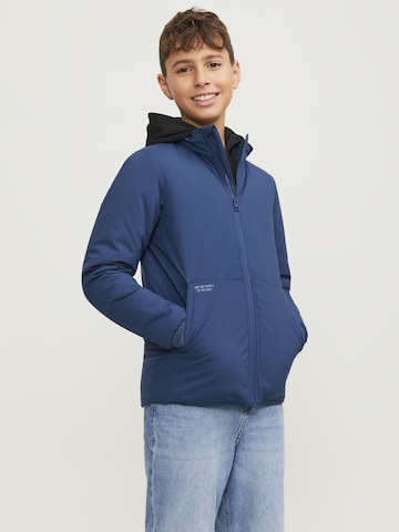 Veste fonctionnelle Jack & Jones Junior en bleu : devant