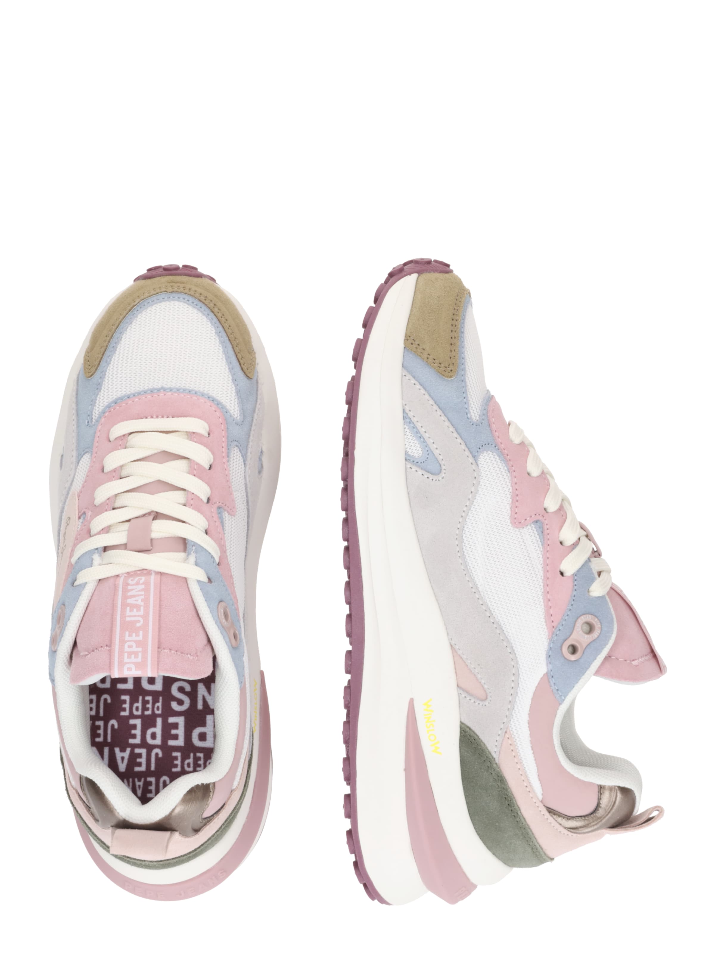 Baskets basses 'Winslow Urban' Pepe Jeans en blanc : sur le côté