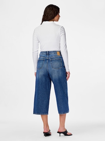 PIECES Wide leg Jeans 'PCKate' in Blauw