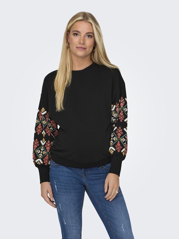 Only Maternity Sweatshirt 'Brooke' in Black