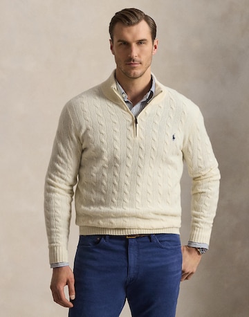 Pull-over Polo Ralph Lauren Big & Tall en beige : devant