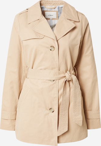 Manteau mi-saison s.Oliver en beige : devant