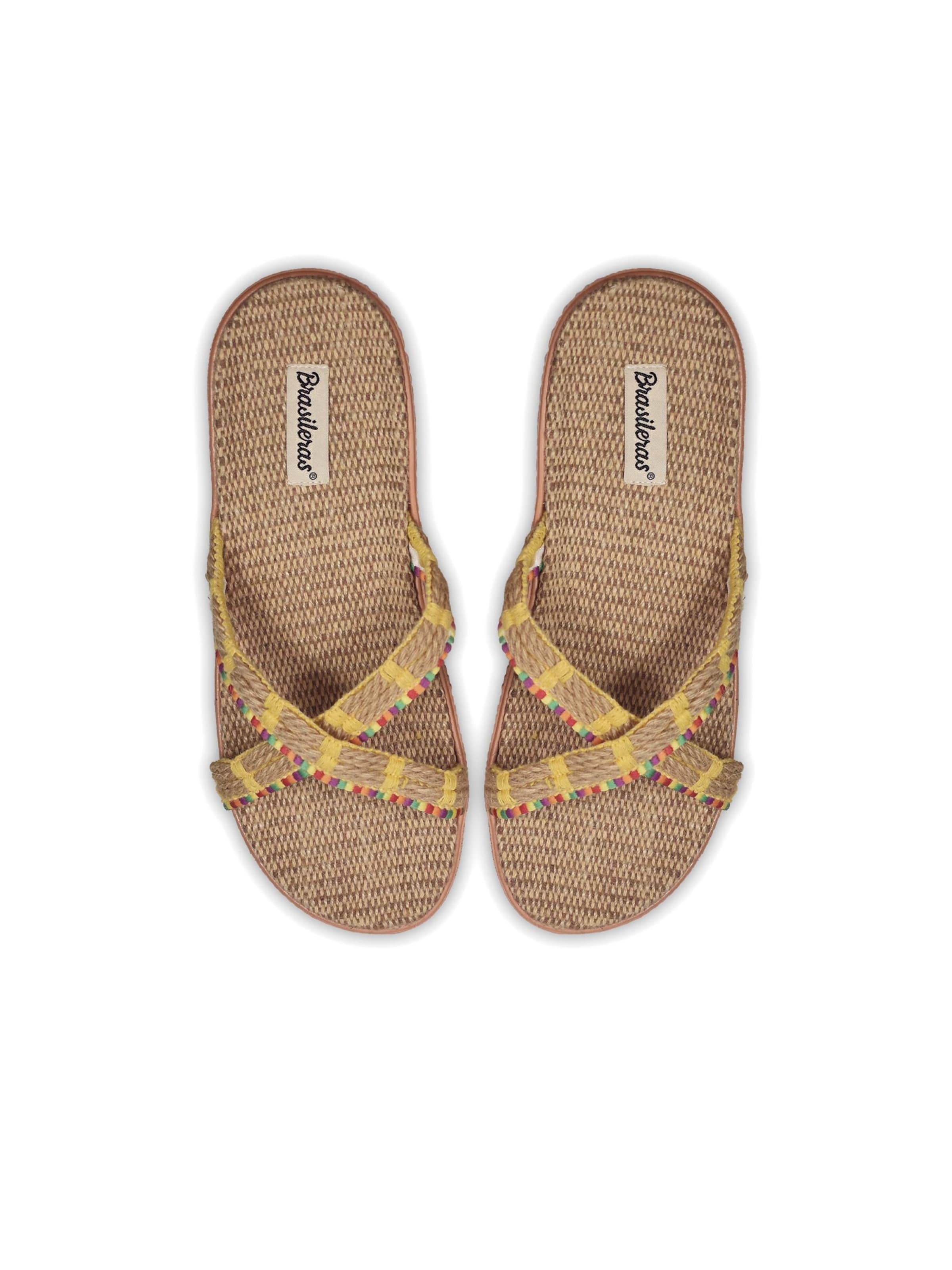 Sandalo 'Amelia' di Brasileras in giallo