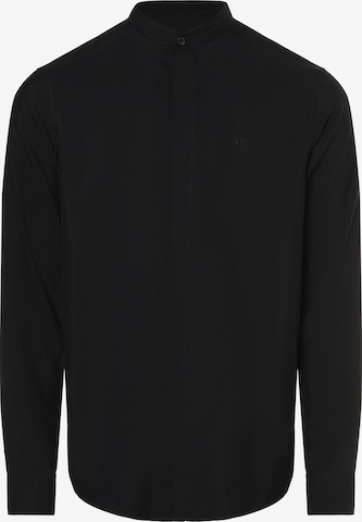 ARMANI EXCHANGE Button Up Shirt in Black: front