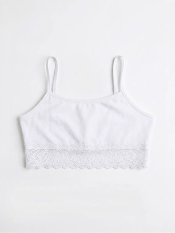 Reggiseno 'ÖTS Damen Tanktop mit schmaler Passform' di ÖTS in bianco