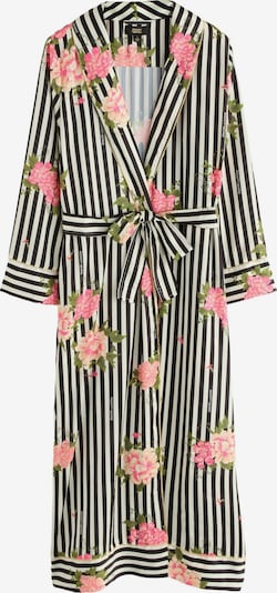 Rockett St George Dugi kupaći ogrtač u zelena / roza / crna / bijela, Pregled proizvoda