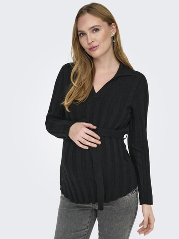 Only Maternity Свитер 'OLMAnneliese' в Черный: спереди