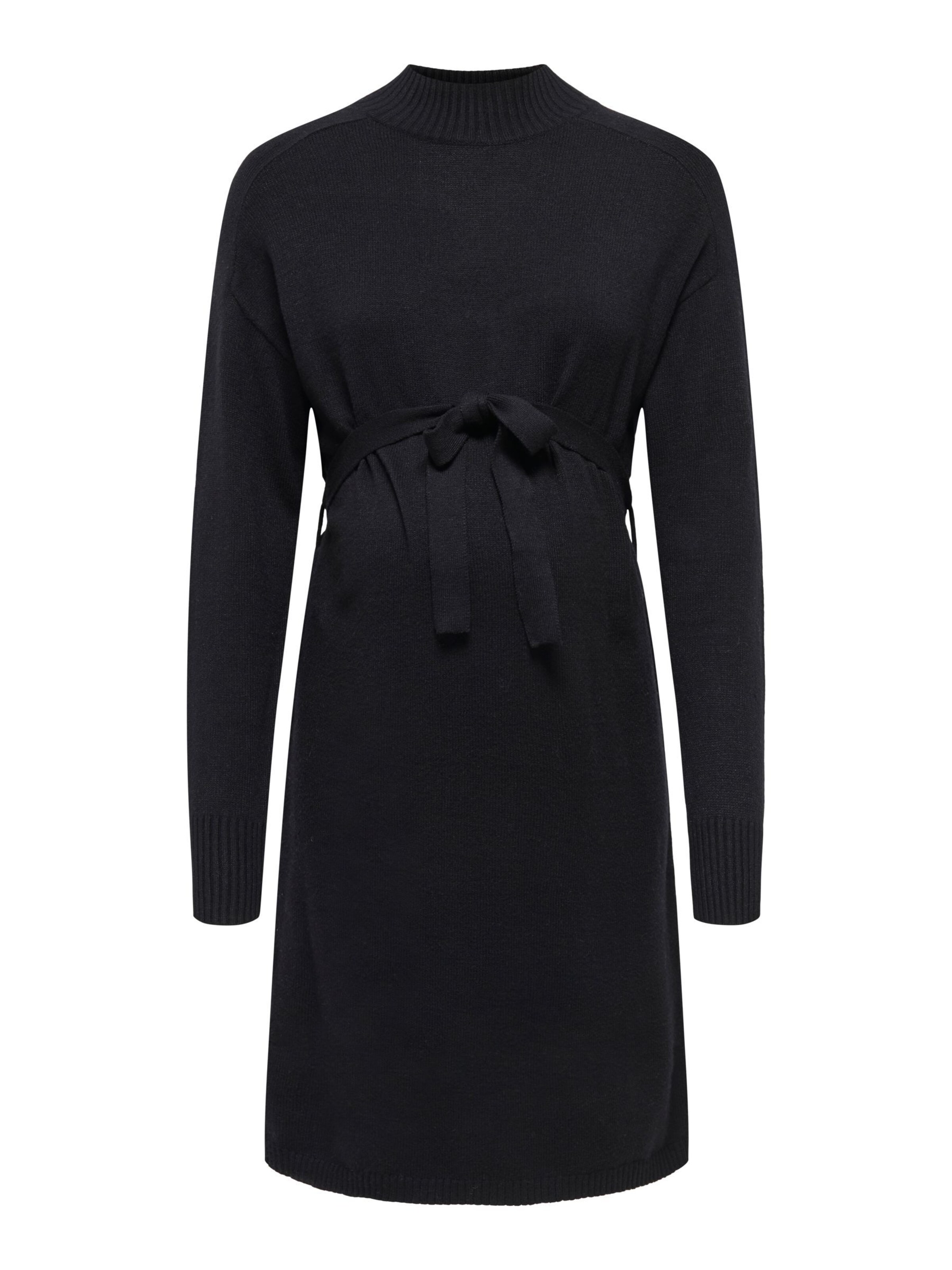 Only Maternity Knit dress 'LEVA' in Black: front
