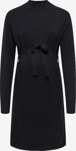 Only Maternity Knitted dress 'LEVA' in Black: front