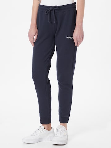 Marc O'Polo Tapered Trousers in Blue: front