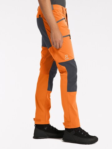 Haglöfs Slimfit Outdoorhose 'Mid Slim' in Orange