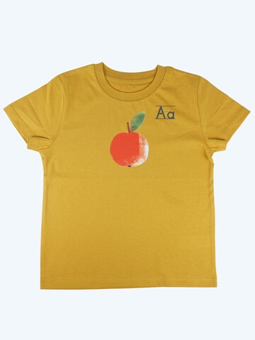 MelaDi Shirt 'Apfel' in Brown: front