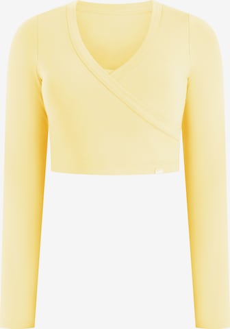 T-shirt 'Niora' Smilodox en jaune : devant