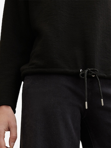 TOM TAILOR Sweatshirt in Black