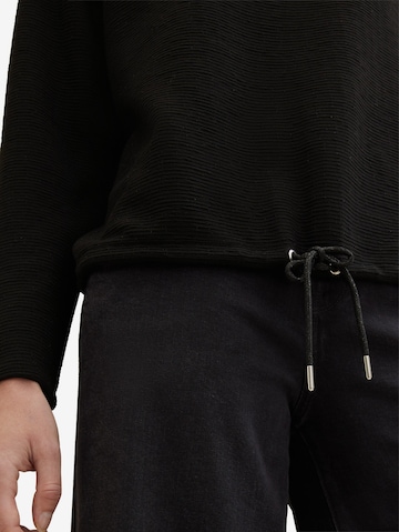 TOM TAILOR Sweatshirt in Zwart